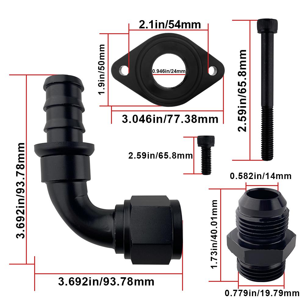 Kit di reindirizzamento CCV + deflettore CCV con contenitore di raccolta interno per Ford 6.7L Powerstroke 201l-2024