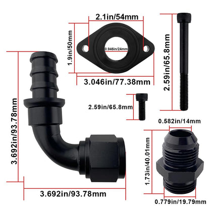 Kit di reindirizzamento CCV + deflettore CCV con contenitore di raccolta interno per Ford 6.7L Powerstroke 201l-2024