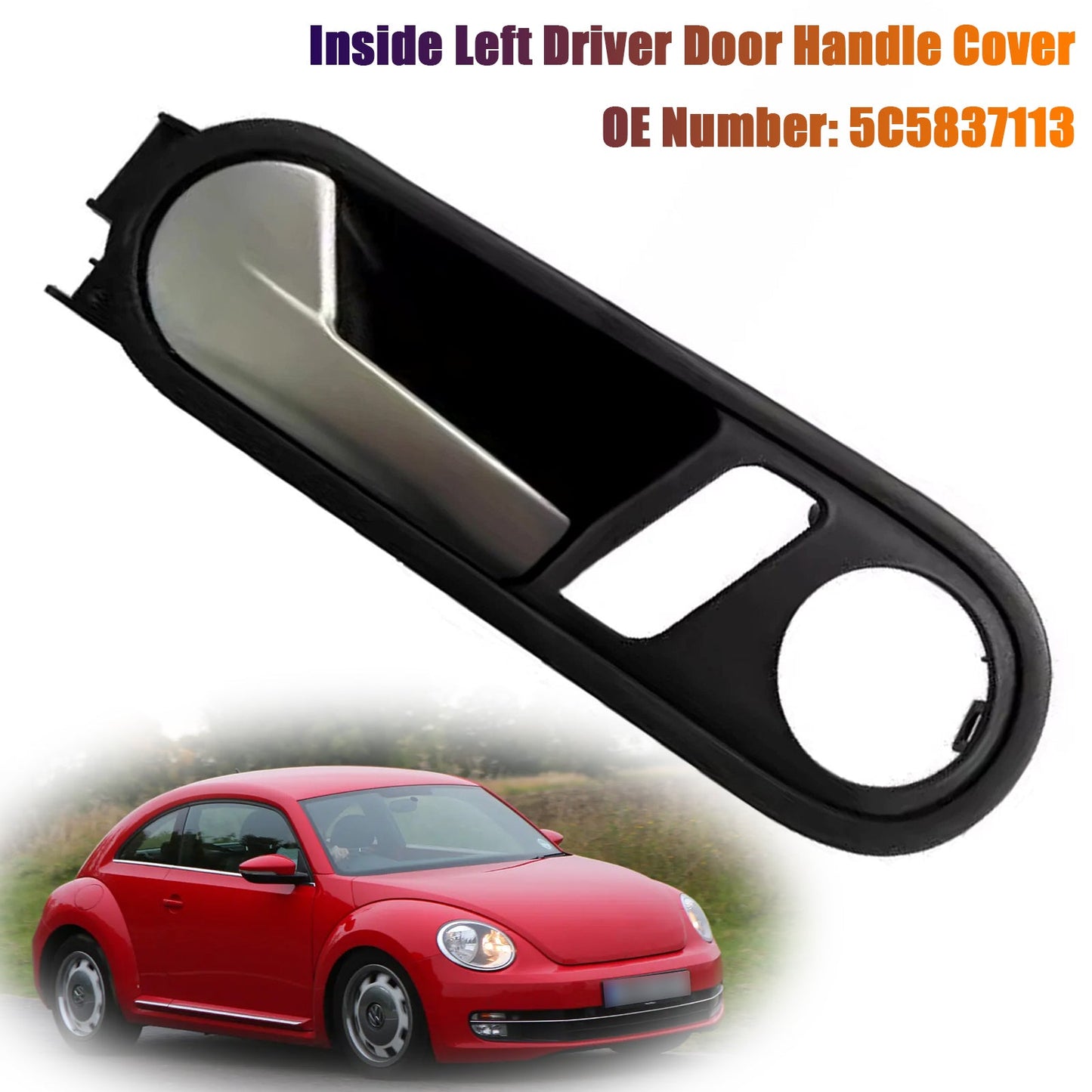 Copertura maniglia interna porta conducente sinistra VW Beetle 2012-2014 5C5837113