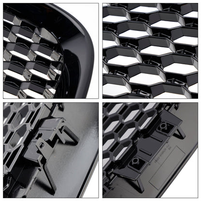 Per JAGUAR F-PACE X761 2016-2020 ABS Griglia paraurti anteriore nera lucida