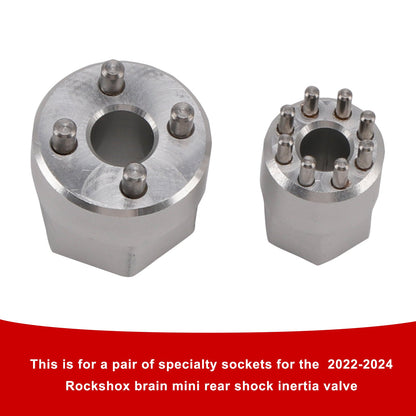 RockShox Brain Inertia Valve Tool 2022-2024 - Set di bussole per ammortizzatore Specialized MINI