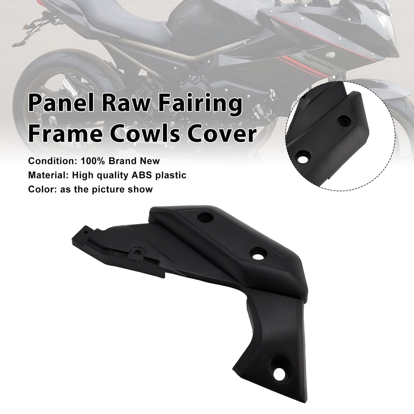 Copertura del telaio della carenatura grezza del pannello destro Yamaha XJ6 2009-2012