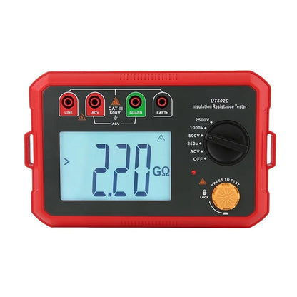 Megohmmetro digitale UT502C, tester di resistenza di isolamento, multimetro