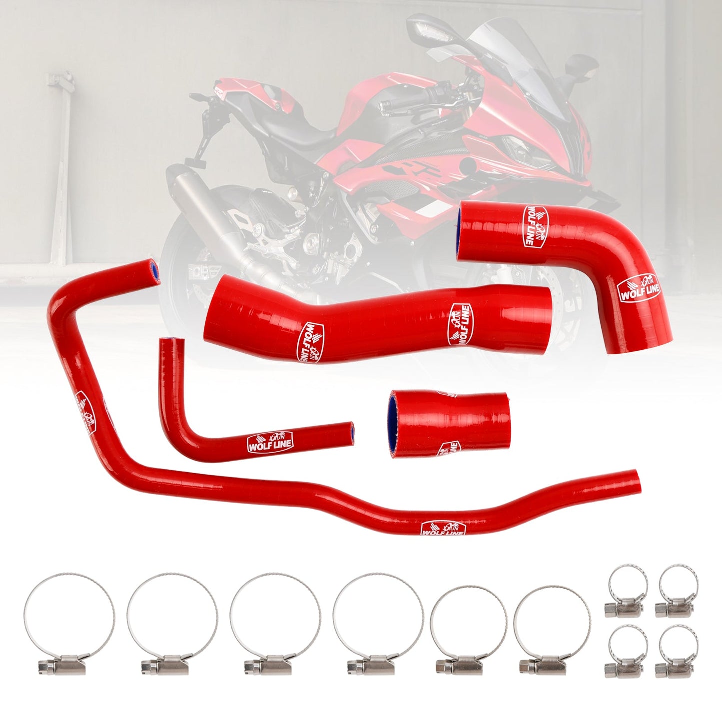 Kit tubo flessibile refrigerante radiatore in silicone BMW S1000RR 2019-2023