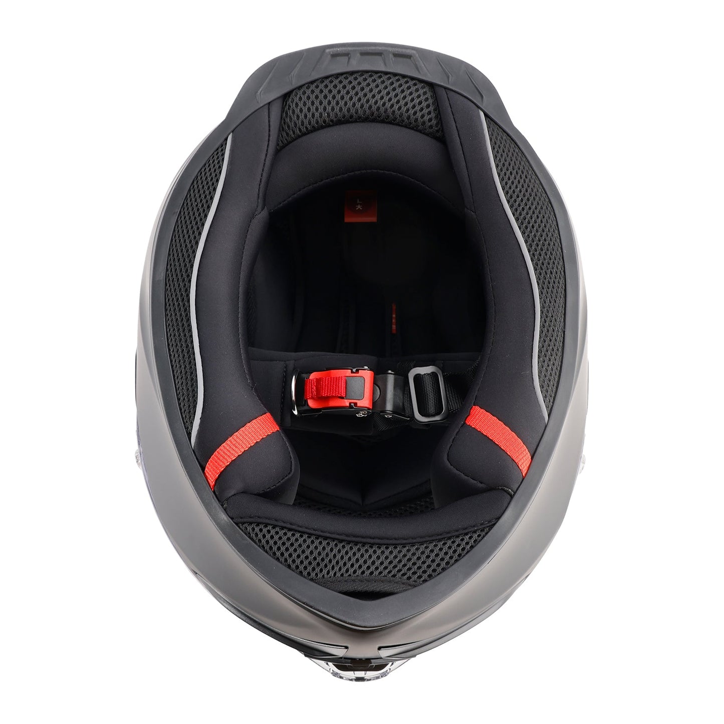 Casco da moto DOT per adulti Street Integrale Arancione Nero opaco