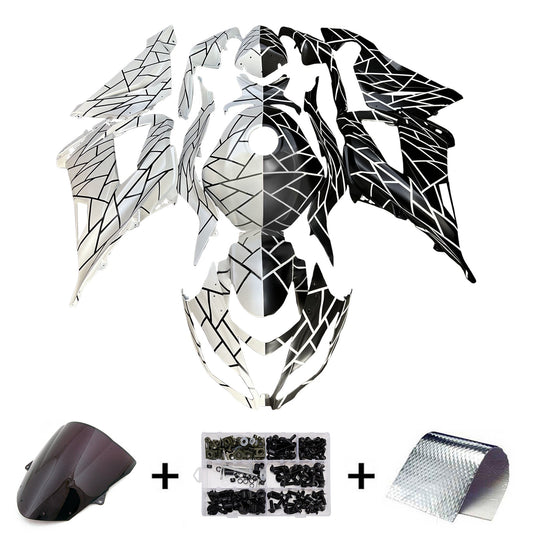 Kit carenatura iniezione in plastica ABS adatto per Kawasaki ZX6R 636 2013-2018