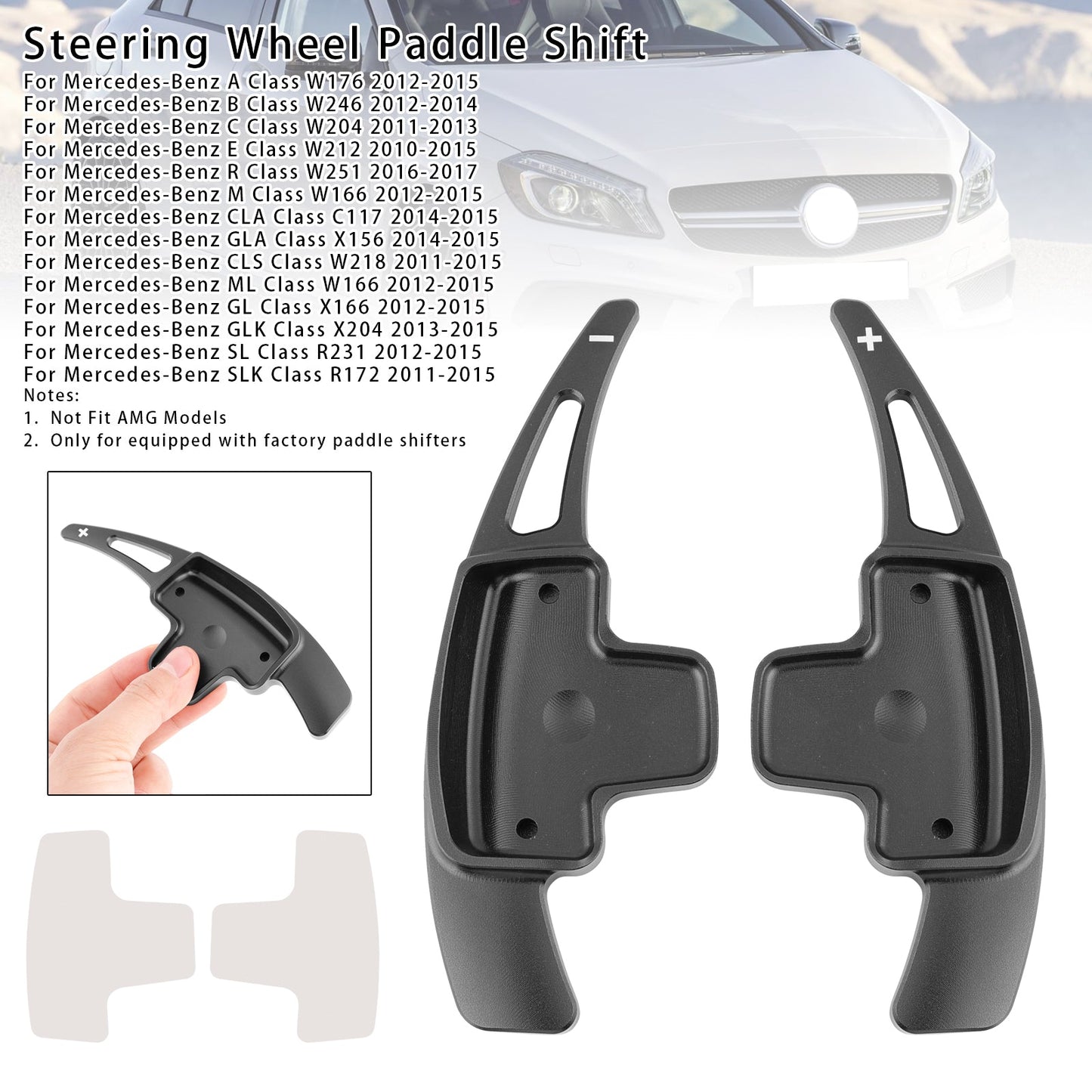 Leva del cambio al volante per Mercedes-Benz A B C GL GLA 12-15