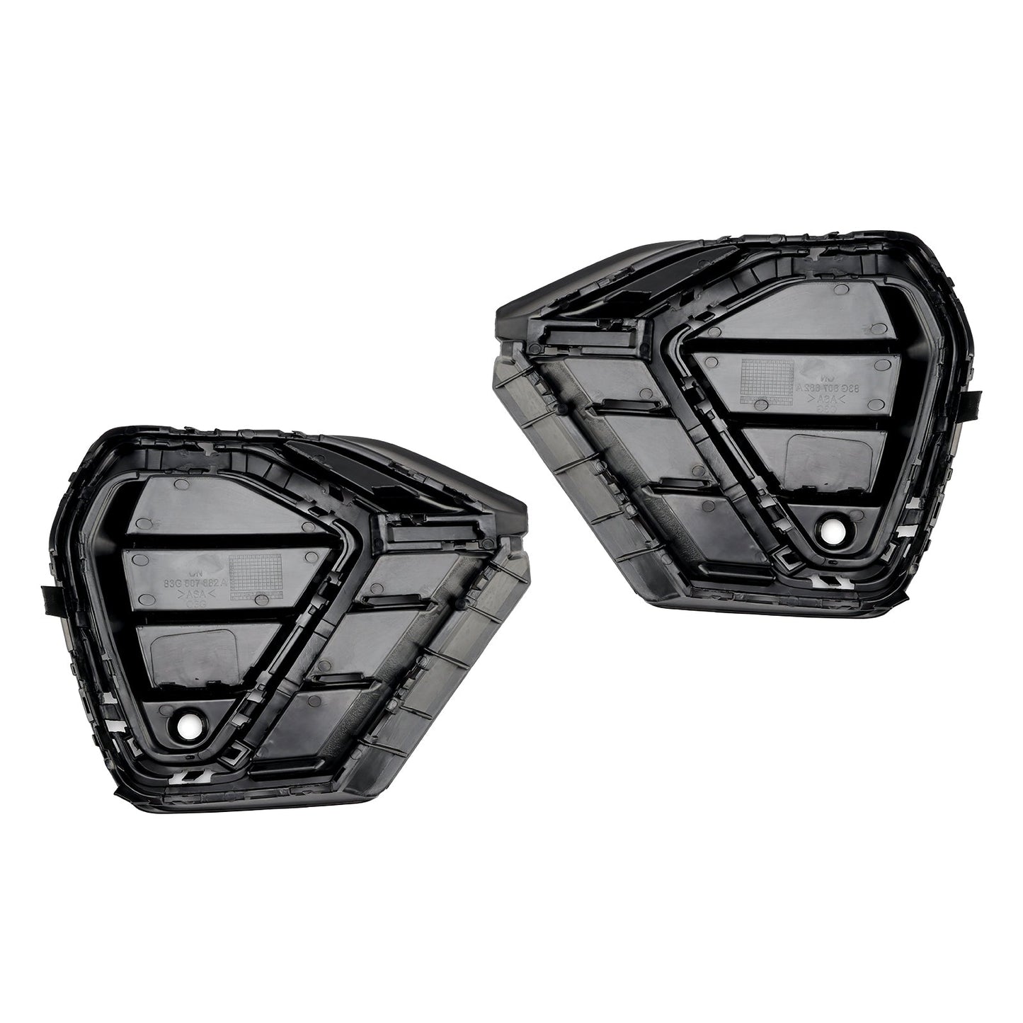 Griglia paraurti anteriore nera lucida Audi Q3 S-Line 2019-2022 (2 pezzi)