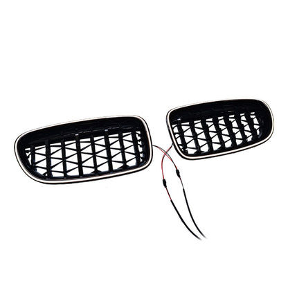 01.2009-10.2016 Per BMW Serie 5 F10 Berlina Griglia paraurti a doppio rene nero lucido 51137203649 51137203650