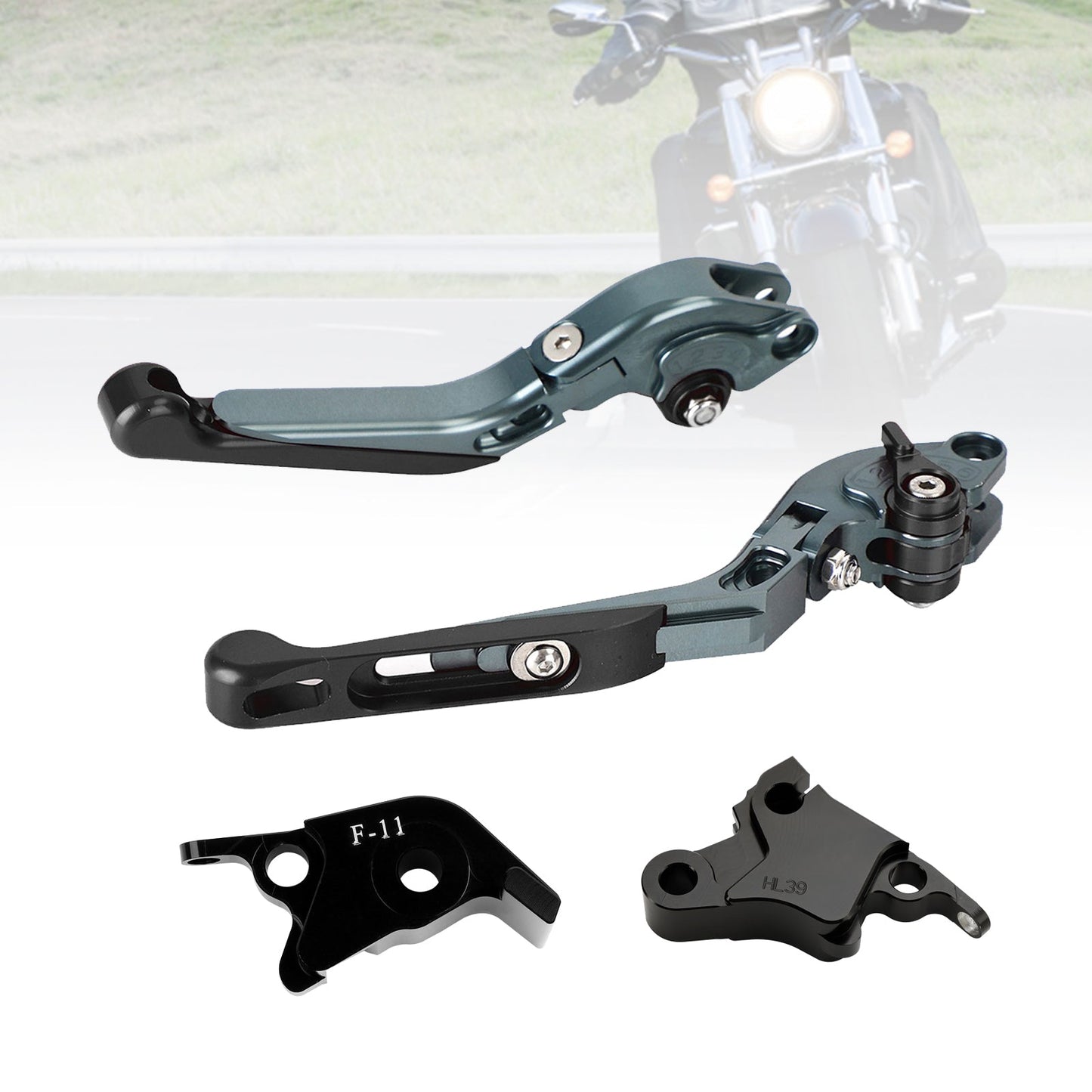 Leva freno frizione regolabile adatta per CFMOTO 700CL-X Sport 2021-2024