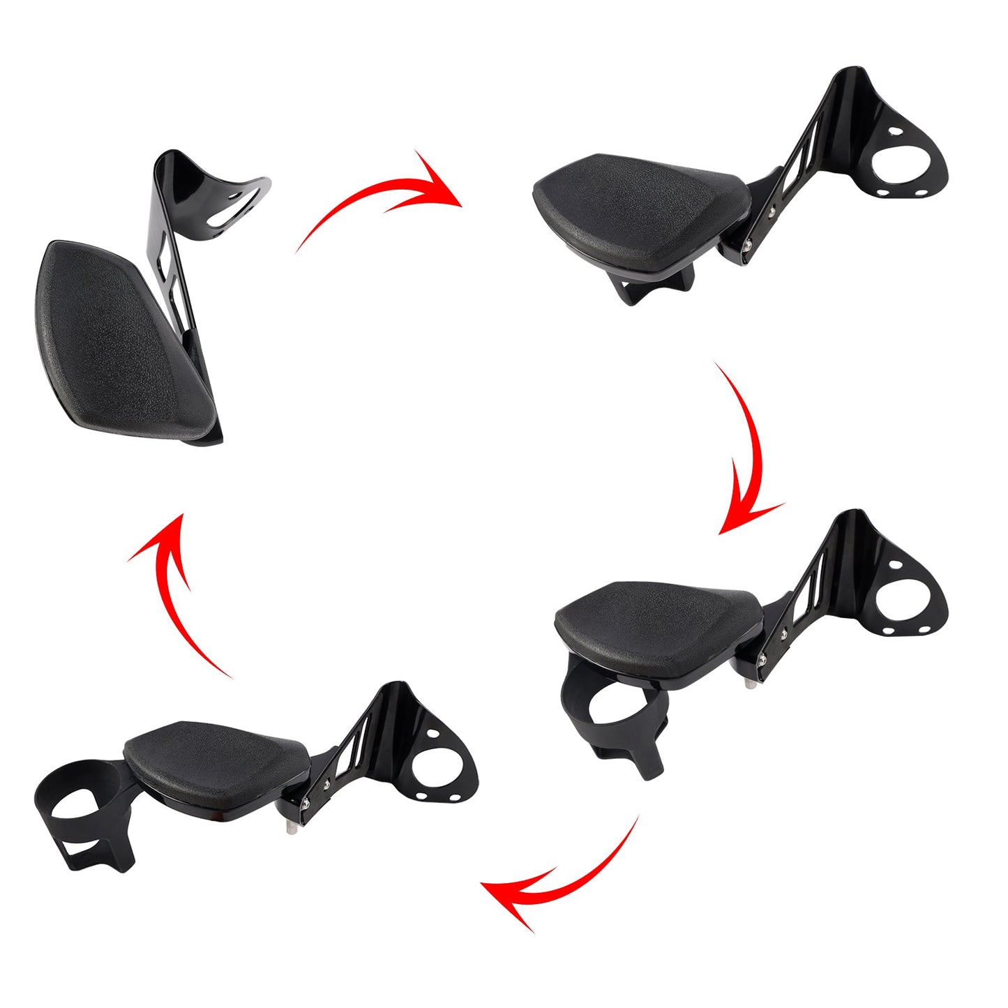 Bracciolo passeggero con portabevande per modelli Electra Glide, Road Glide Ultra e Tri Glide 2014-2024