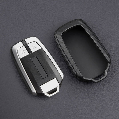 Custodia in pelle e silicone per chiave auto con fibbia per Isuzu