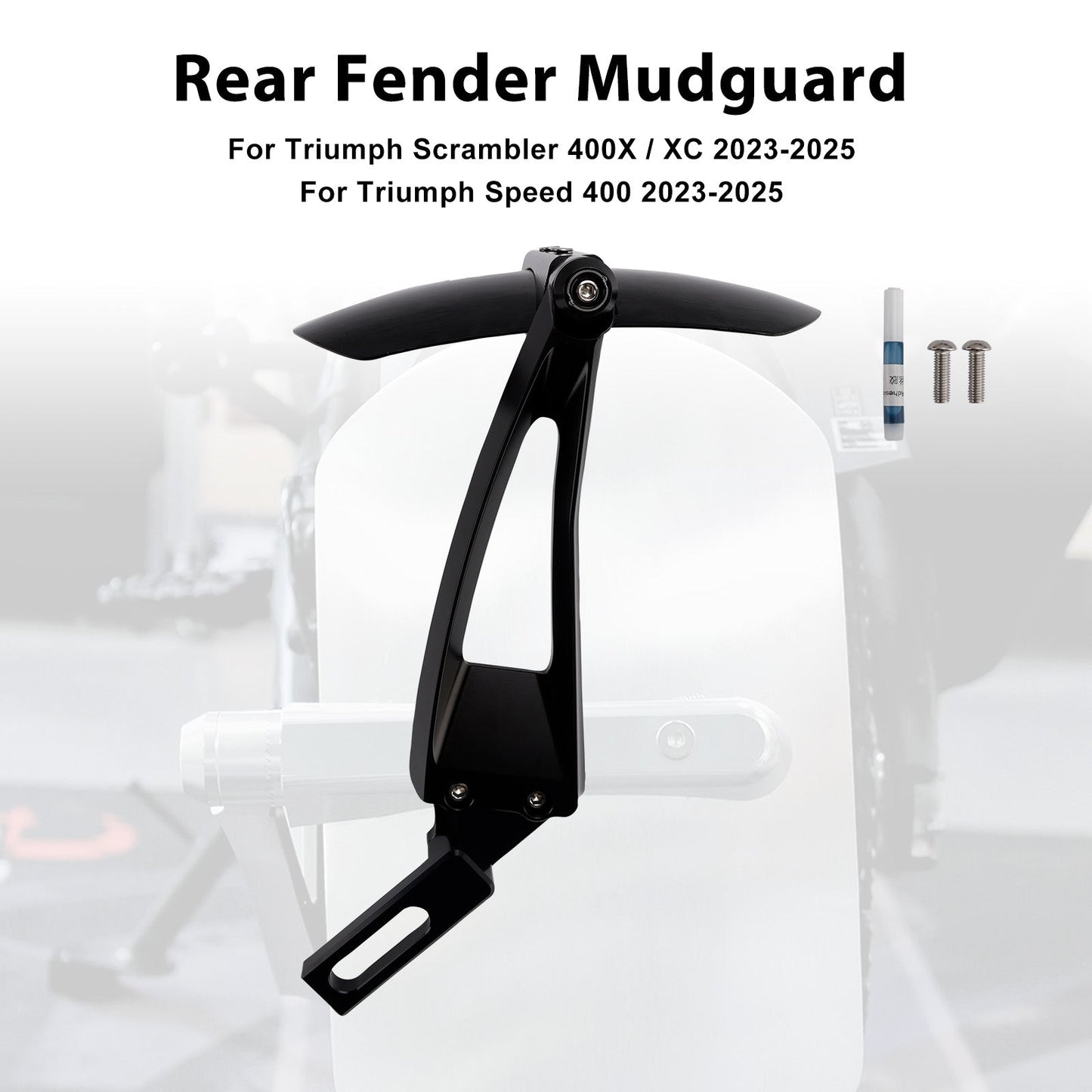 Parafango posteriore Triumph Scrambler 400X / XC Speed 400 2023-2025