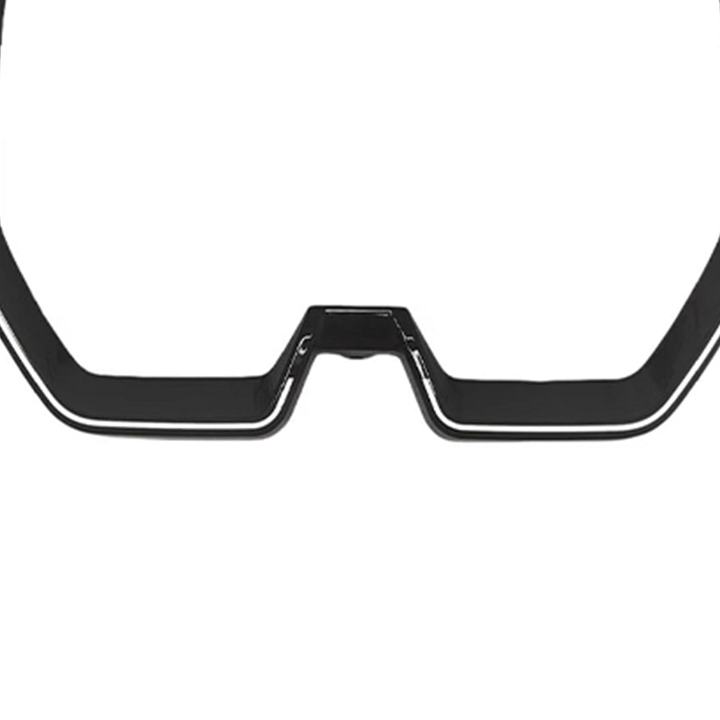 Cornice della griglia anteriore a doppio rene nera per paraurti, compatibile con BMW iX SUV 2022-2025 con LED.