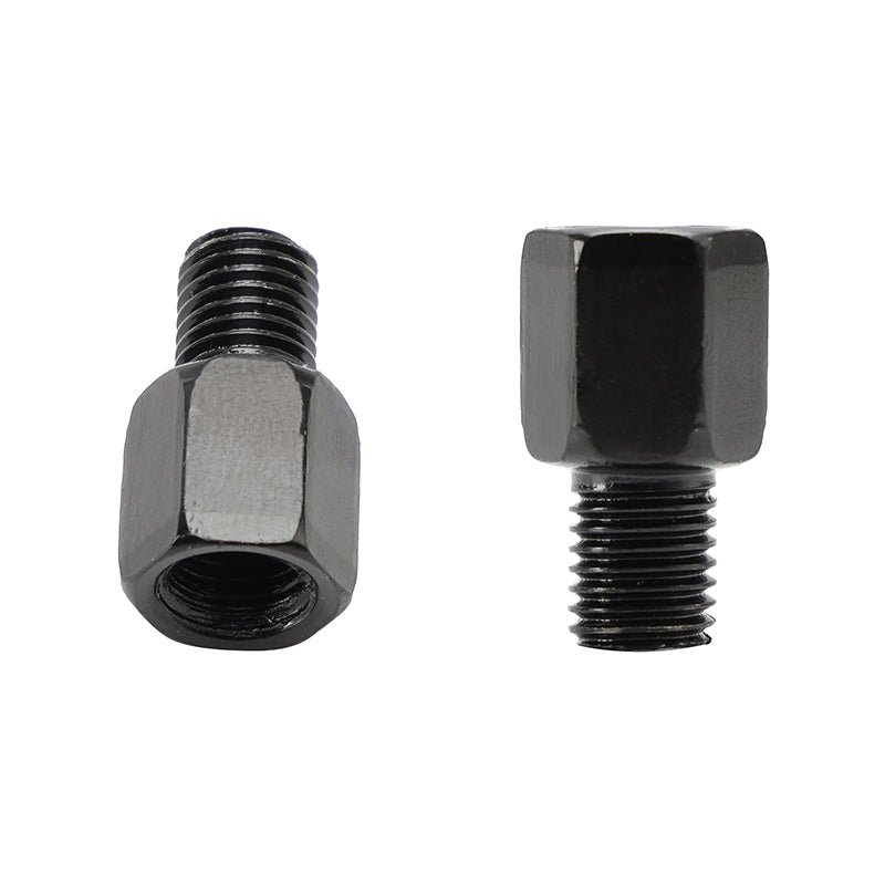 2 adattatori universali per specchietti retrovisori per moto e scooter da 10 mm in retromarcia a 10 mm standard