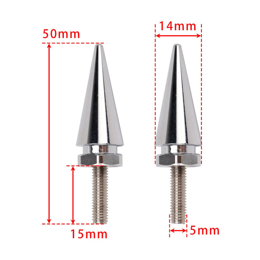 4 bulloni per parabrezza Spike in argento per Touring Road Glide 2015-2025