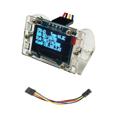 Modulo display OLED da 0,96 pollici Raspberry Pi 4B con display informativo IP per hard disk