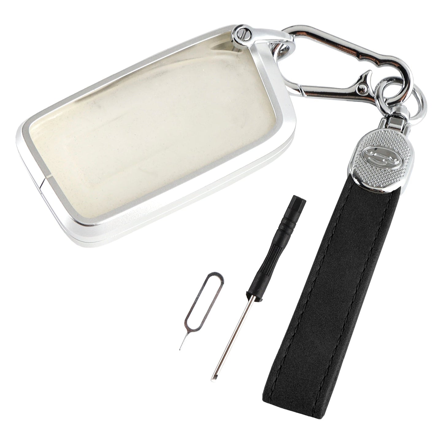 Custodia protettiva nera in lega di alluminio TPU con pellicola morbida per chiave auto Lexus IS GS ES RX