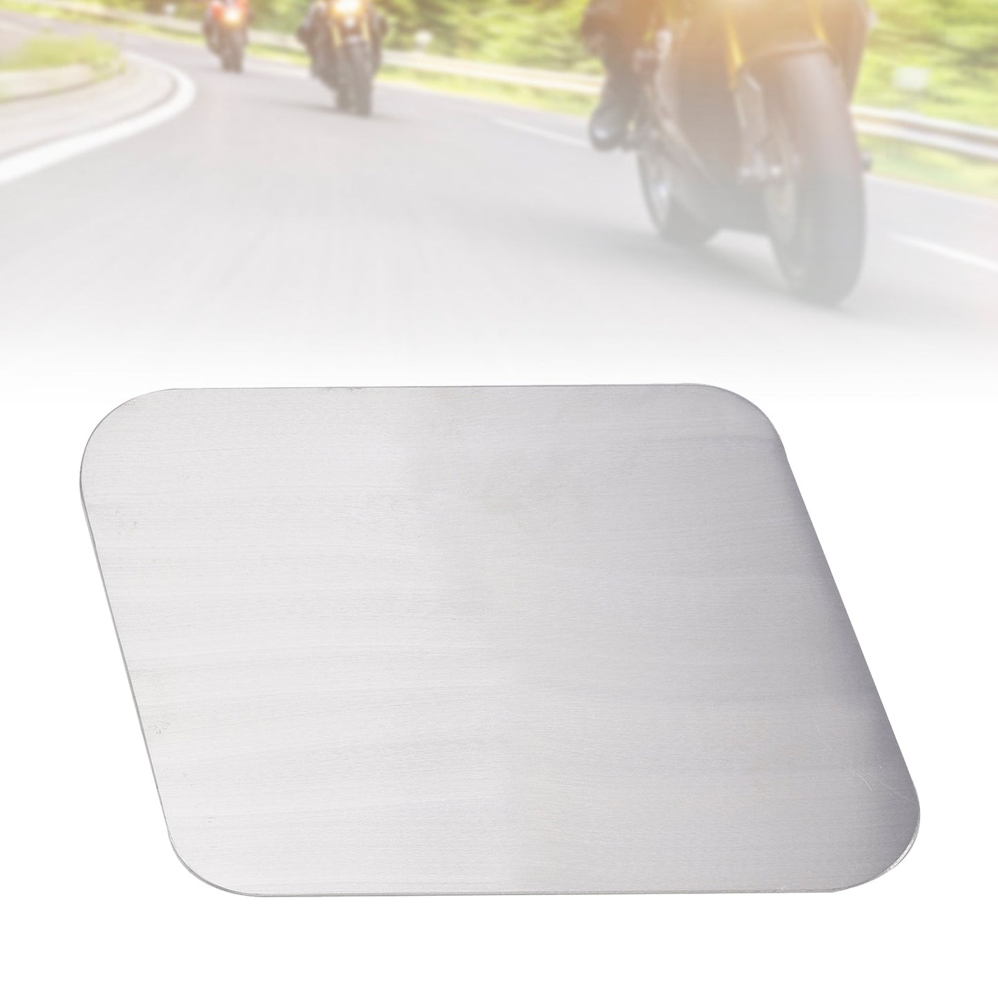 Parallelogramma vuoto in lega di alluminio targa fai da te universale adatta per moto
