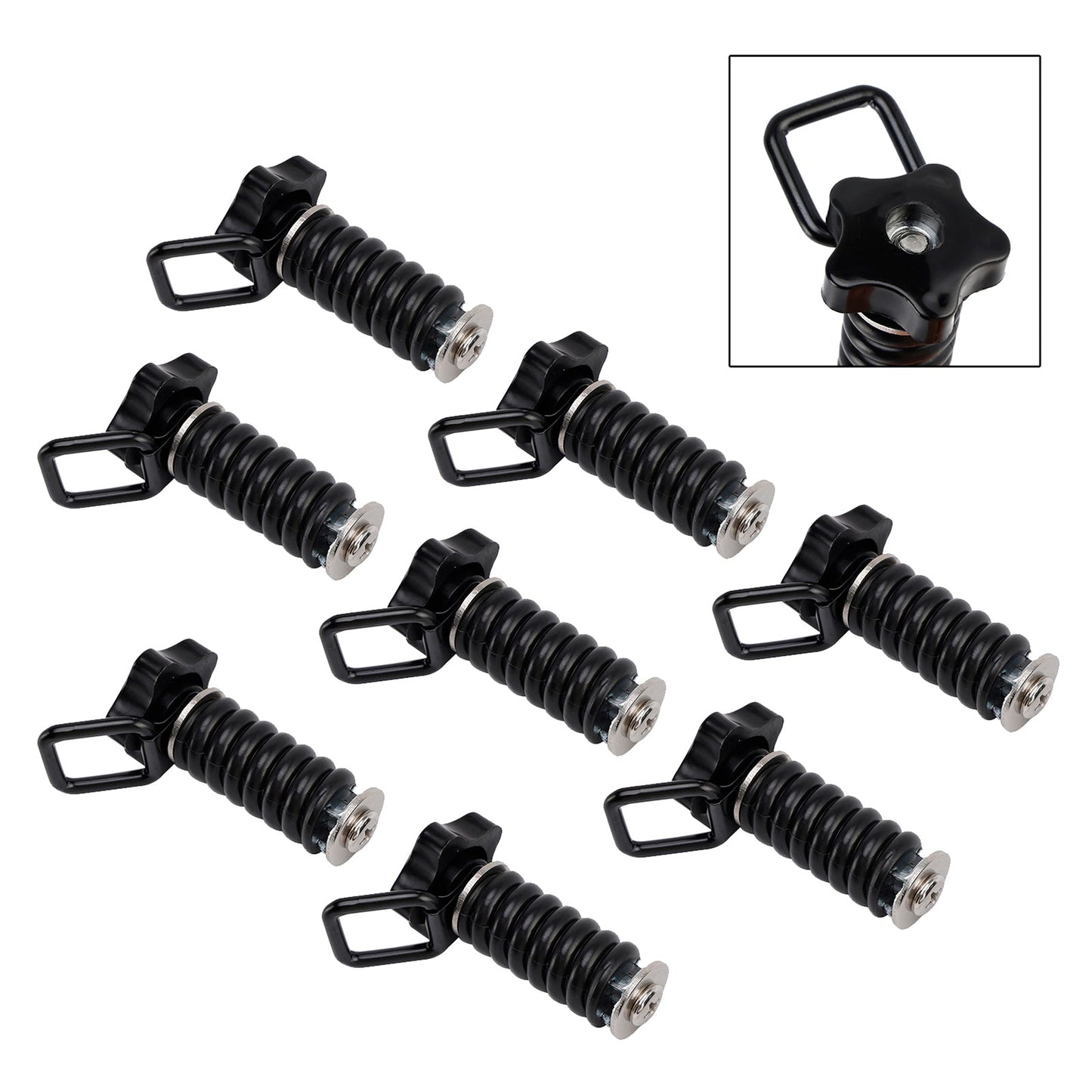 8 ancoraggi di fissaggio flessibili con anello di bloccaggio per Polaris Rzr Sportsman 13-25