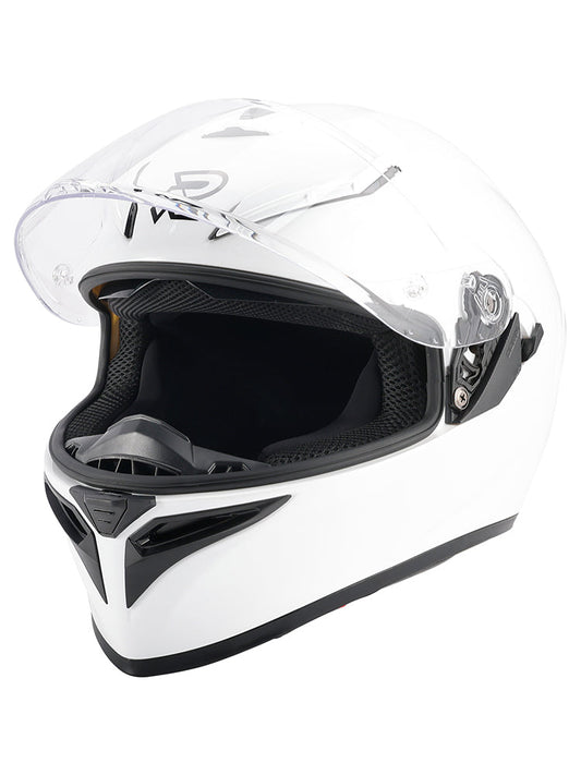 Casco da moto DOT per adulti Street Integrale Bianco