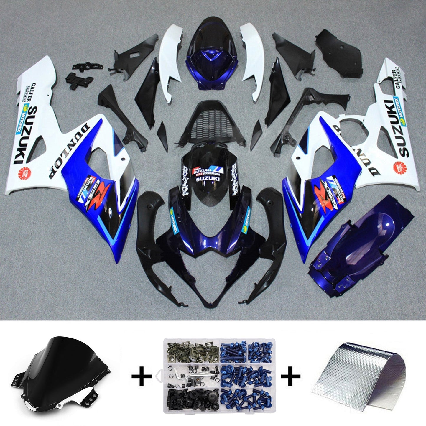 Kit carenatura iniezione plastica ABS per Suzuki GSXR1000 2005-2006 K5