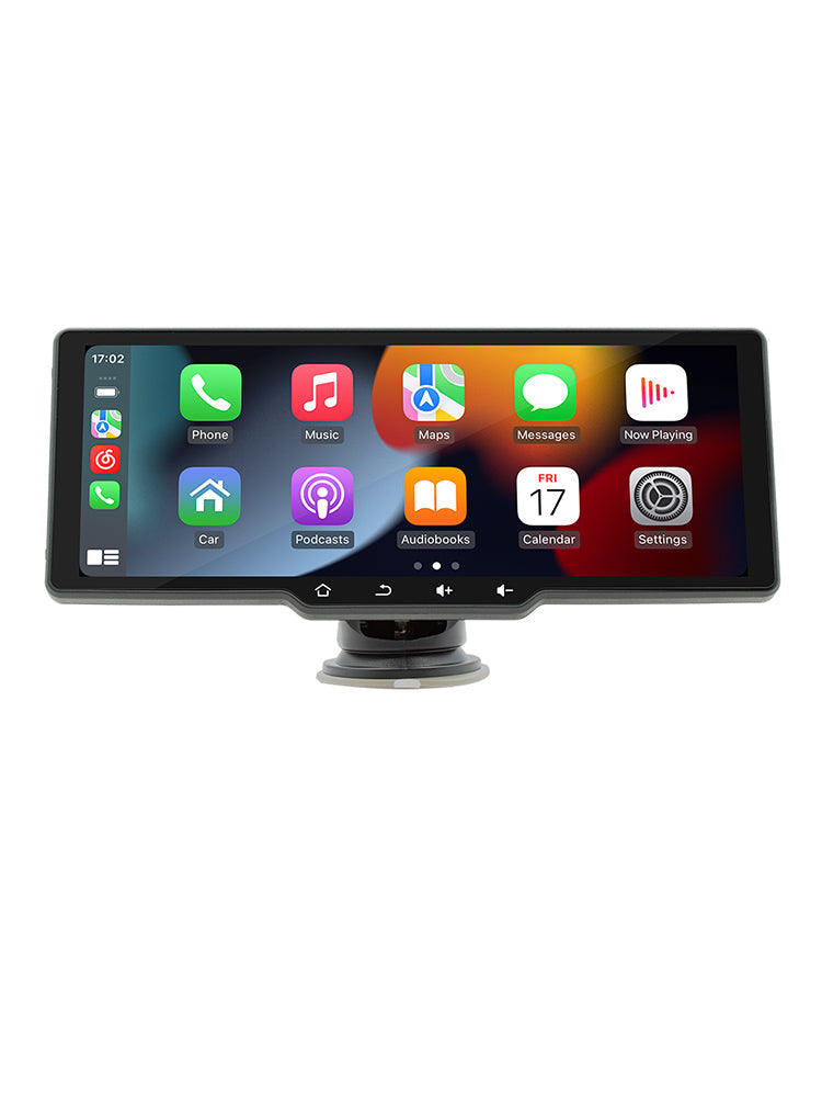 Schermo da 10,26" portatile wireless Carplay Bluetooth MP5 Player + 4 LED Camera