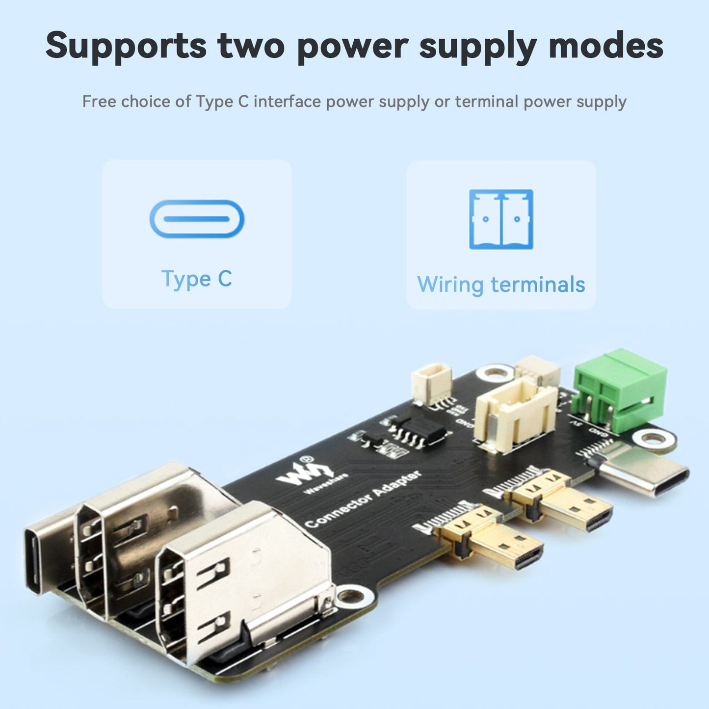 Scheda di espansione multifunzione Raspberry Pi HDMI doppia uscita 4K con Pi5/Pi4B