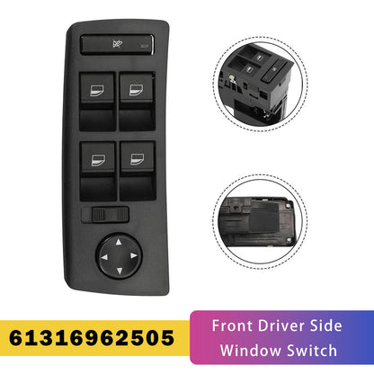 Interruttore alzacristalli anteriore lato guidatore per BMW X5 (1999-2006) 61316962505