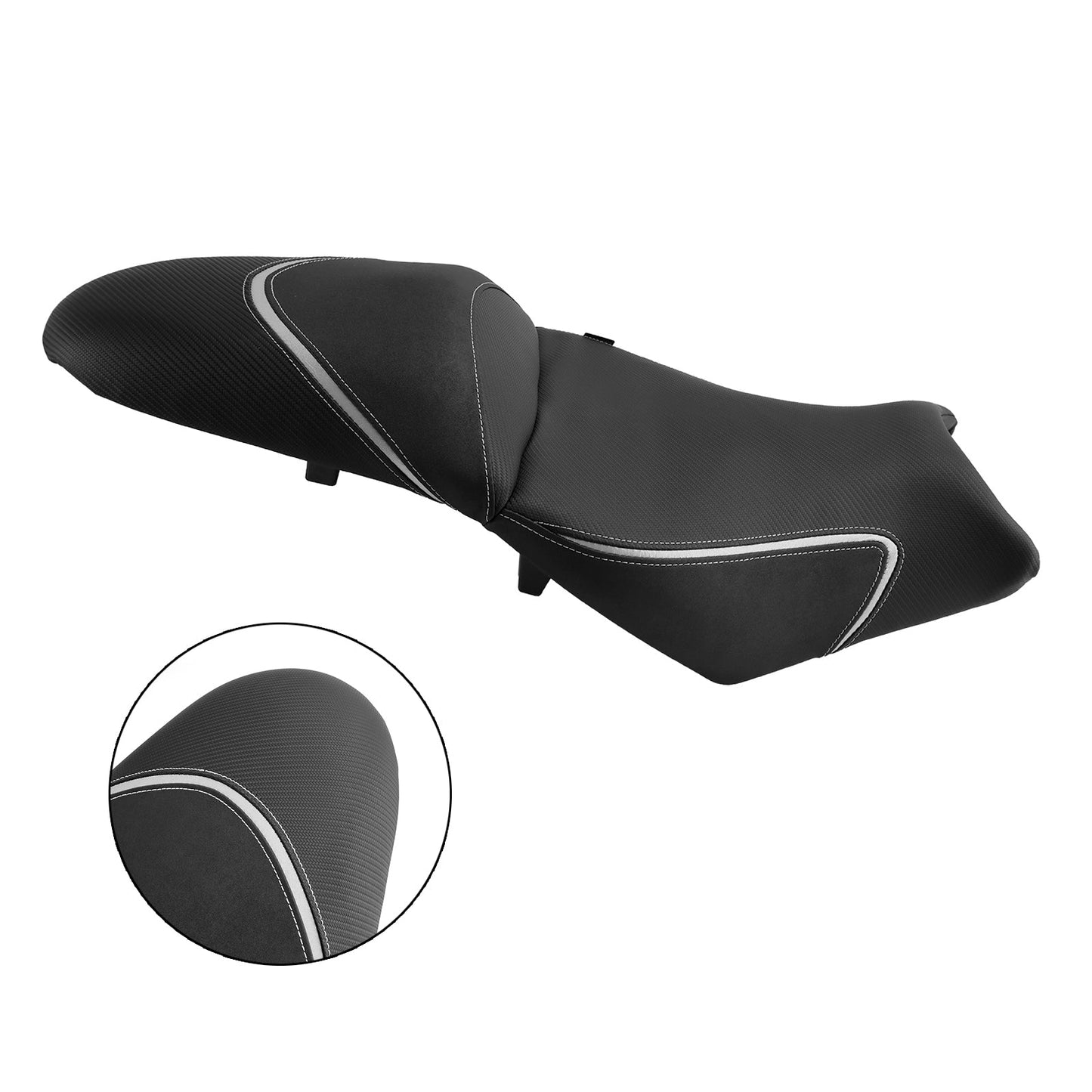 Sella passeggero completa con cuscino per KAWASAKI Versys650 2022-2024, grigia