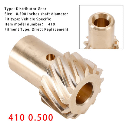 Ingranaggio distributore con diametro dell'albero ""410 0,500"""" per Chevy con MSD Small/Big Block