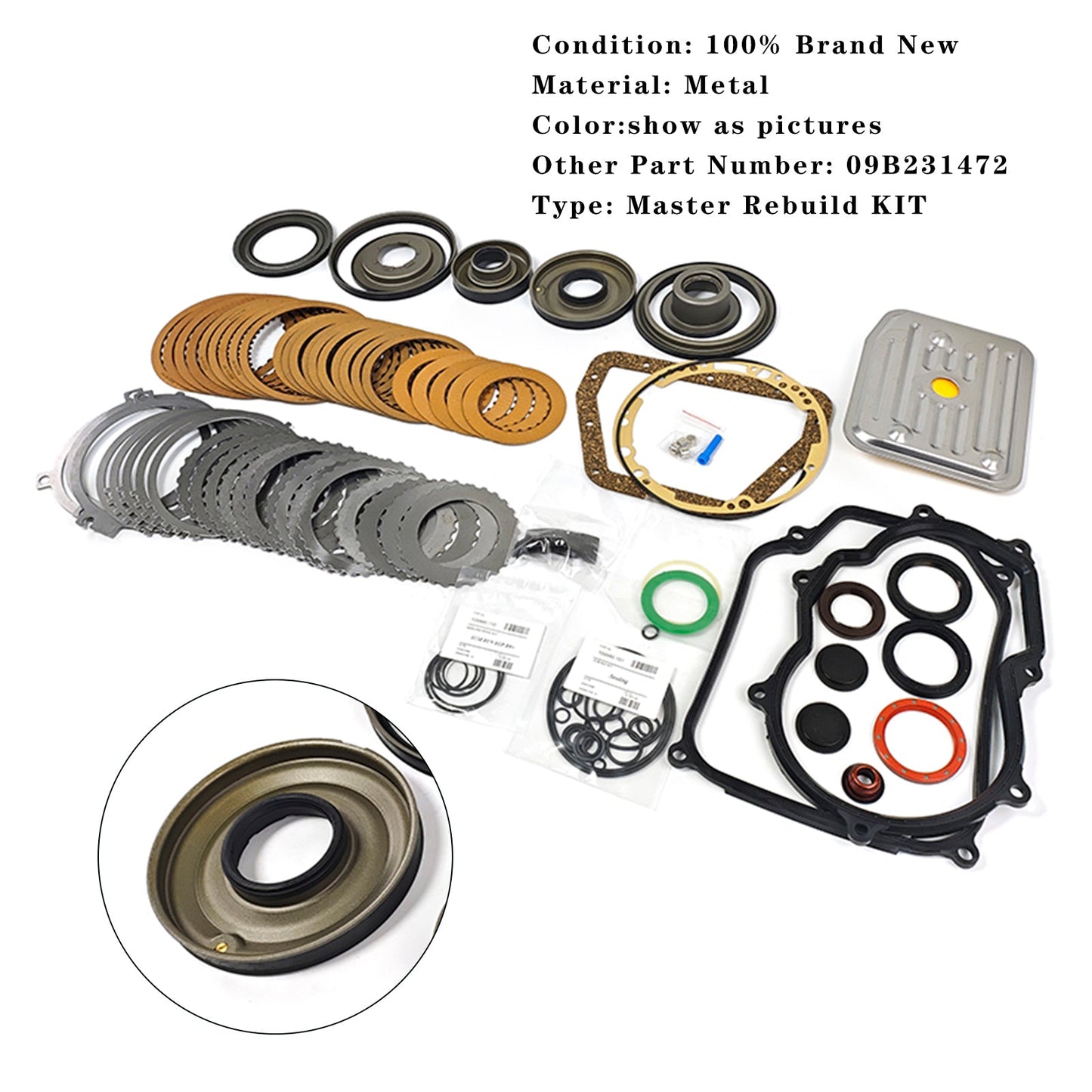Kit di revisione e ricostruzione della trasmissione principale per Volkswagen New Beetle TDI del 2000 ALH FWD 01M