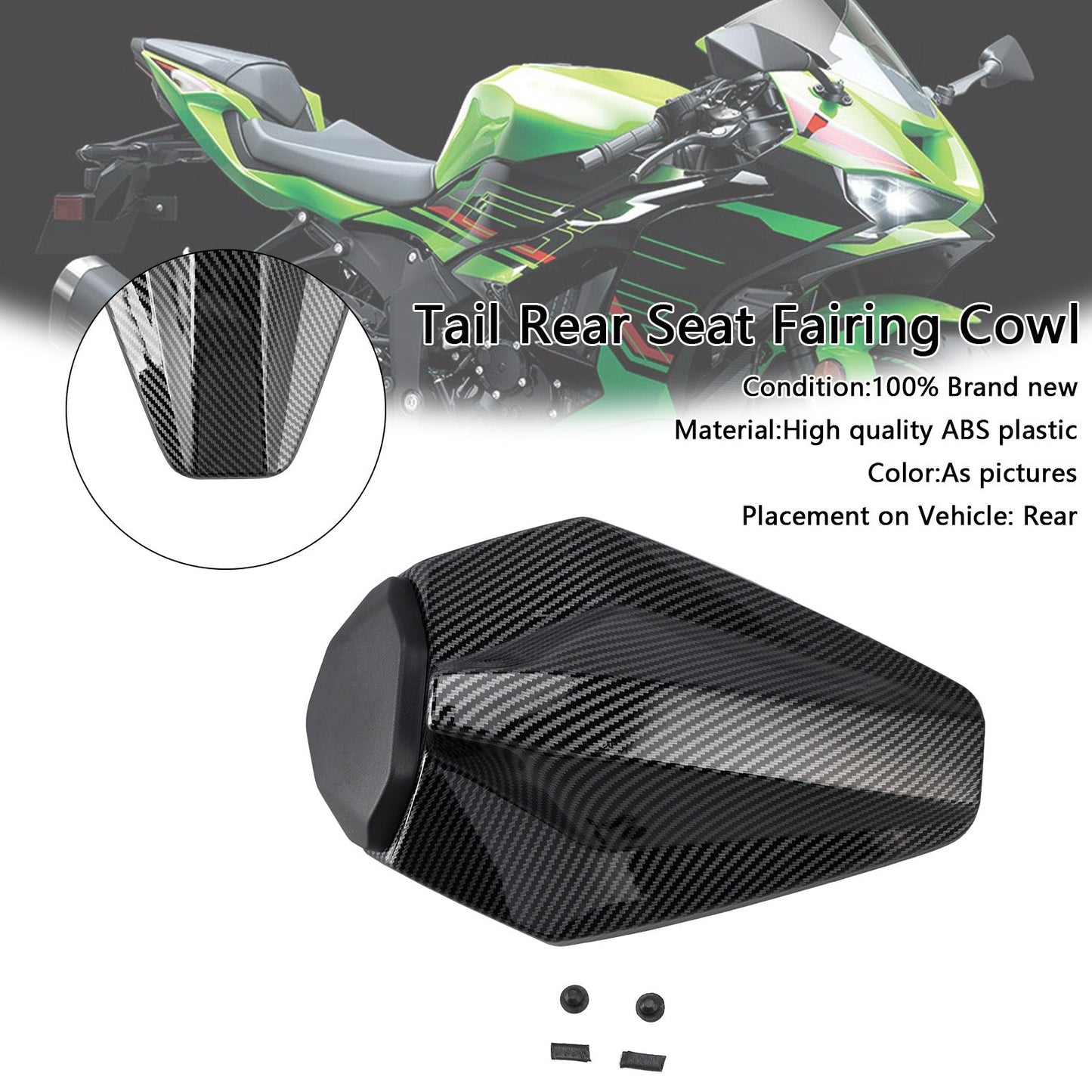 Carenatura posteriore per Kawasaki ZX6R ZX-6R Racing 2019-2025
