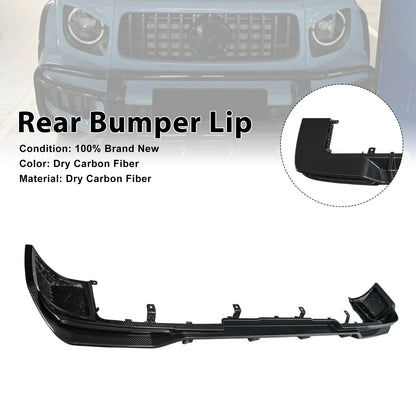 Diffusore posteriore in fibra di carbonio a secco per paraurti, compatibile con Mercedes Benz Classe G W465 2025+