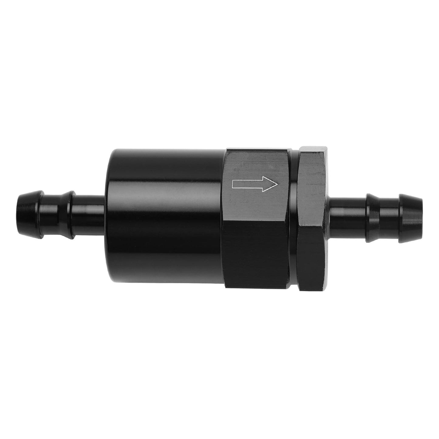 Adattatore per filtro per sistemi di alimentazione EFI in linea nero, attacco da 3/8"" con elemento filtrante da 30 micron