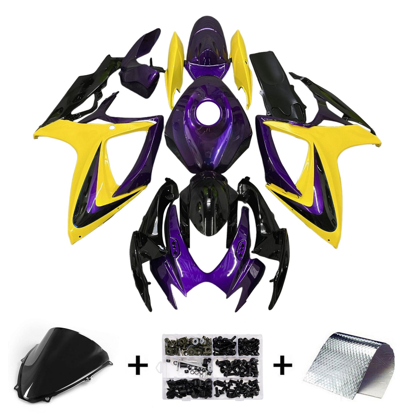 Kit carenatura iniezione plastica ABS per Suzuki GSXR 600/750 2006-2007 K6