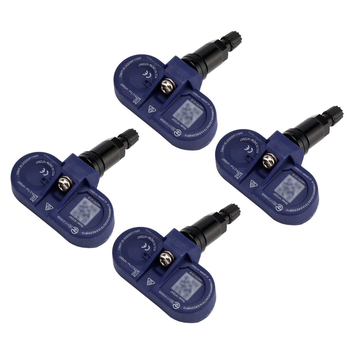 Sensore di pressione pneumatici TPMS Bluetooth 4 pezzi per Tesla Model 3 / S / X / Y 2021-2024