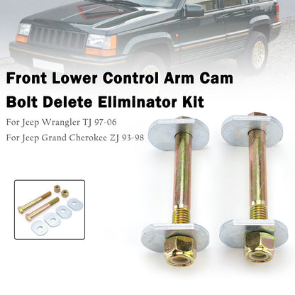 Kit eliminatore bullone camma braccio di controllo per TJ 97-06 Cherokee ZJ 93-98