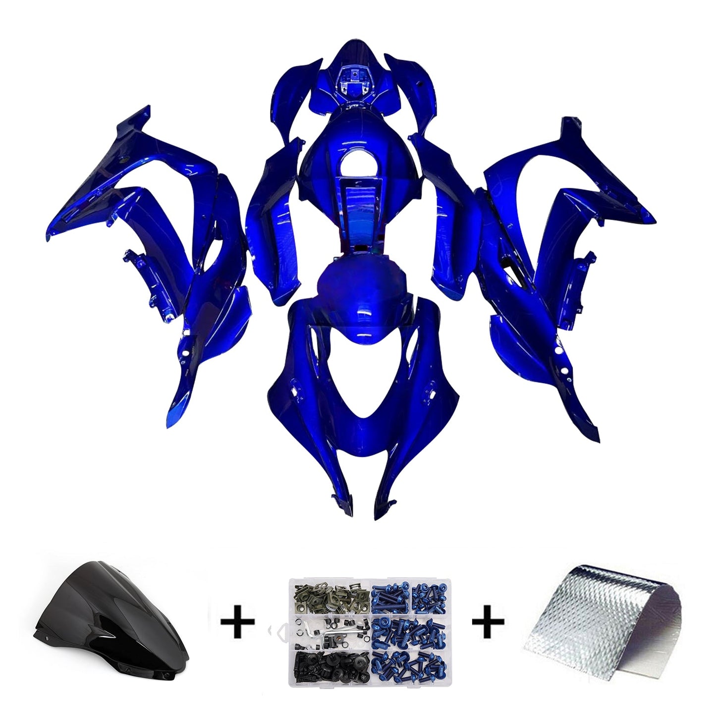 Kit carenatura iniezione in plastica ABS adatto per Kawasaki ZX10R 2016-2020
