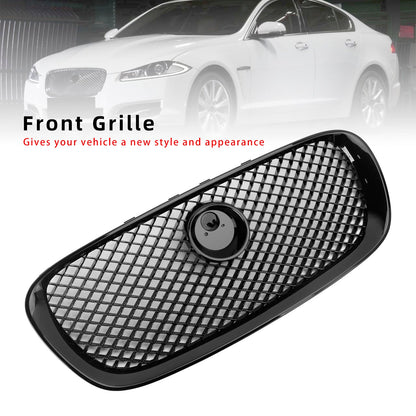 Per Jaguar XF XF-R Style 2008-201 Griglia paraurti anteriore 1 nero lucido