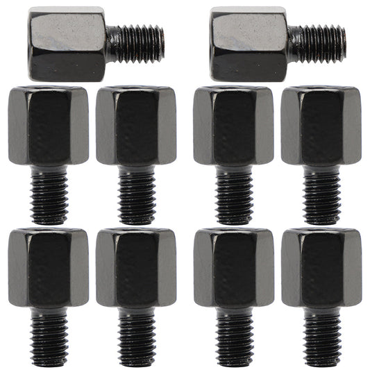 10x Adattatori per specchietti moto Adattatori per svolta a destra da 10 mm a 8 mm Filettatura RH