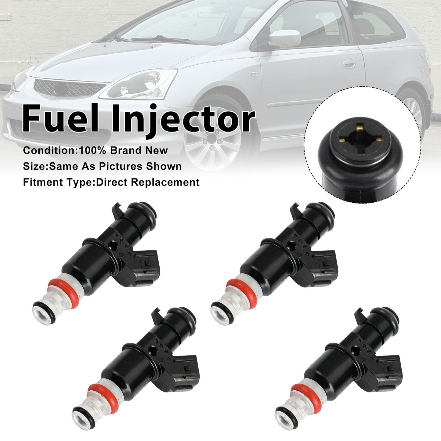 4 iniettori di carburante per Honda Civic Si 02-05 CR-V 2002-2004 16450-PPA-A01