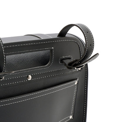 Borsa posteriore in PU Borsa laterale Borsa posteriore Borsa portaoggetti nera per moto