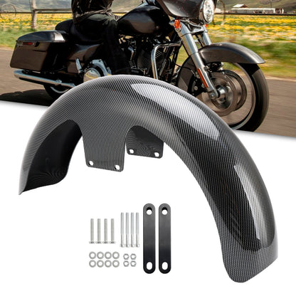 Parafango anteriore avvolgente da 19"" in ABS per Touring Electra Street Road Glide Baggers FLHT FLHR