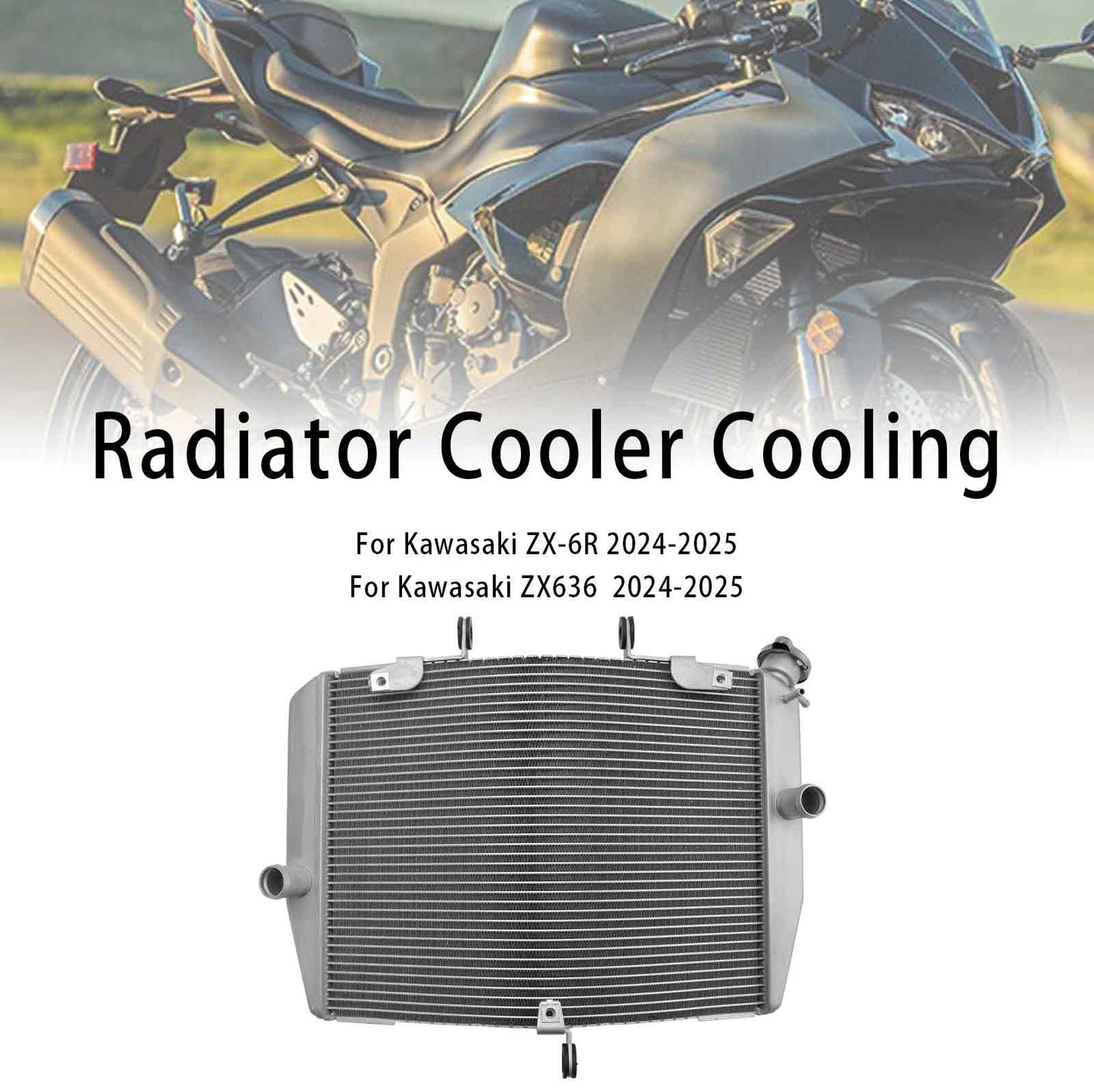 Radiatore di raffreddamento del motore Kawasaki ZX-6R ZX636 2024-2025