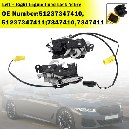 Blocco cofano motore attivo, set sinistro + destro per BMW Serie 5 G30 F90 G31 2016-2023