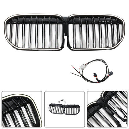 Griglia anteriore nera lucida a doppia stecca per BMW Serie 7 G11 G12 2019-2022