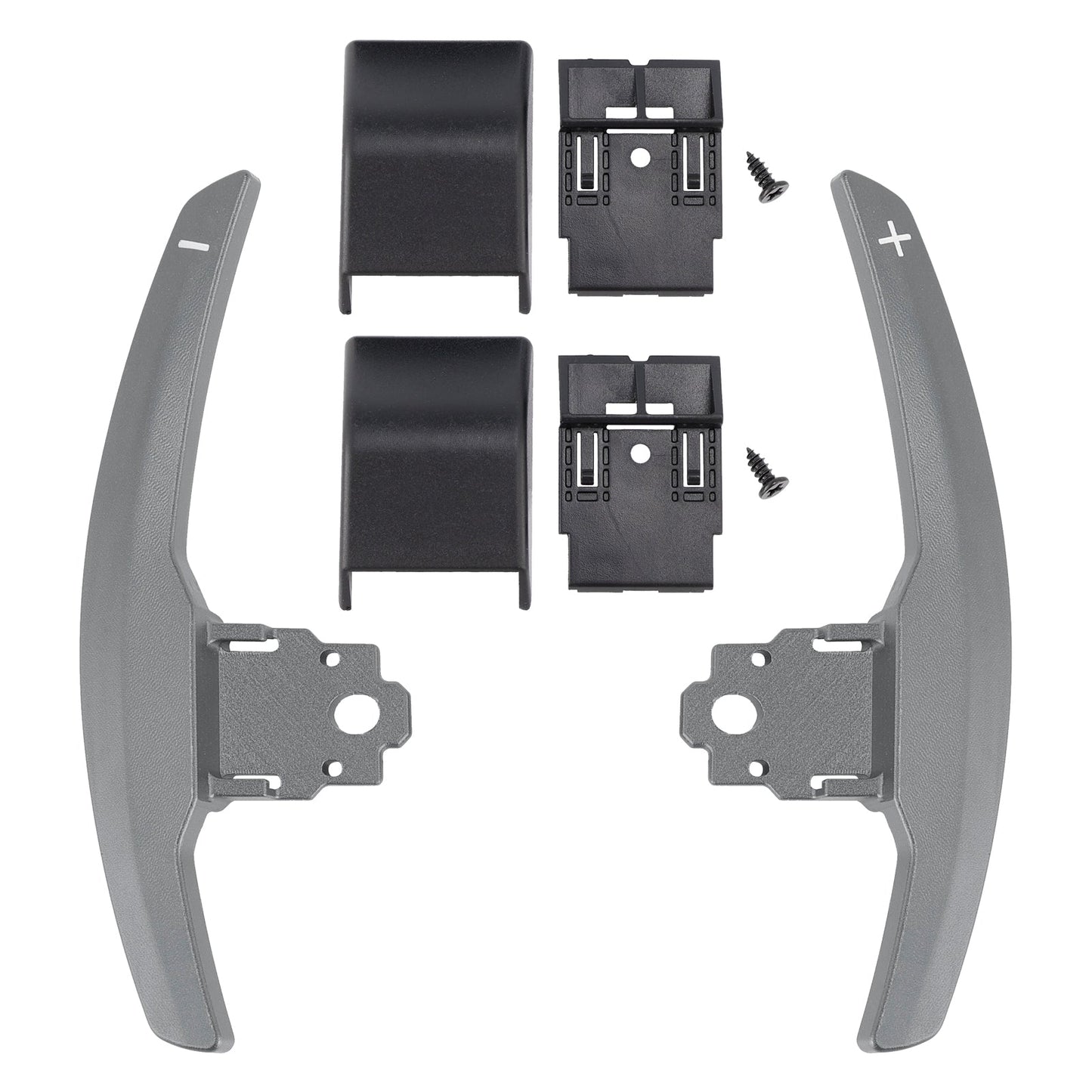 Estensione del cambio al volante per BMW Serie F F30 F31 F32 F10 X3 X5 Grigio alluminio