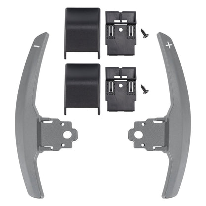 Estensione del cambio al volante per BMW Serie F F30 F31 F32 F10 X3 X5 Grigio alluminio
