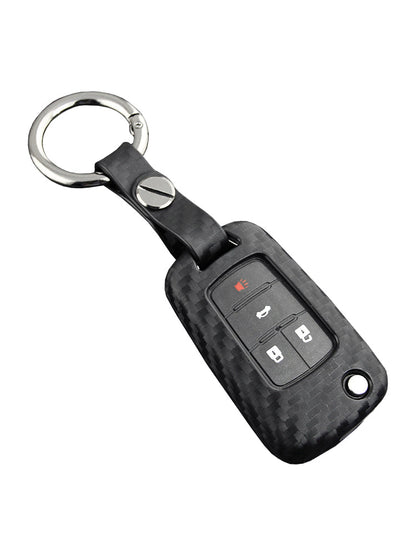 Custodia in similpelle e silicone per chiave auto con fibbia per Chevrolet